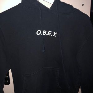 Dark navy obey women’s hoodie